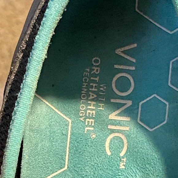 Vionic Navy Blue Orthaheel Technology Ailie Hoop and Loop Mary Jane Sneakers 7.5 - Picture 9 of 10